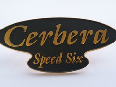 Cerbera speed 6 boot badge (gold)